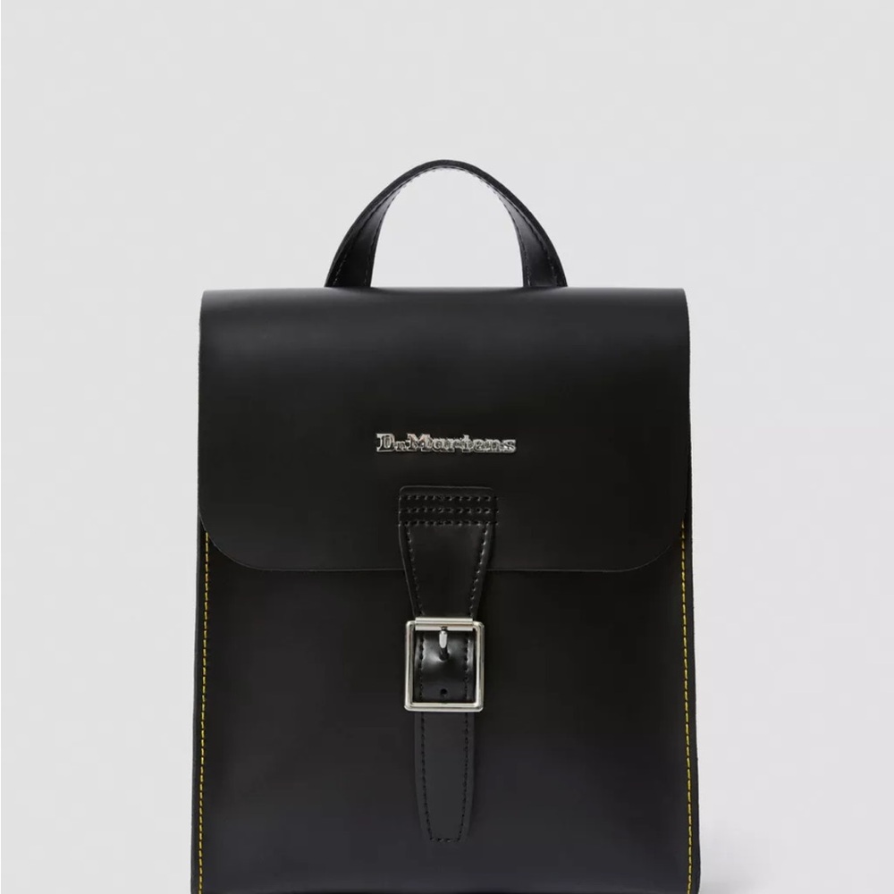 Dr. Martens Black Leather Backpack
